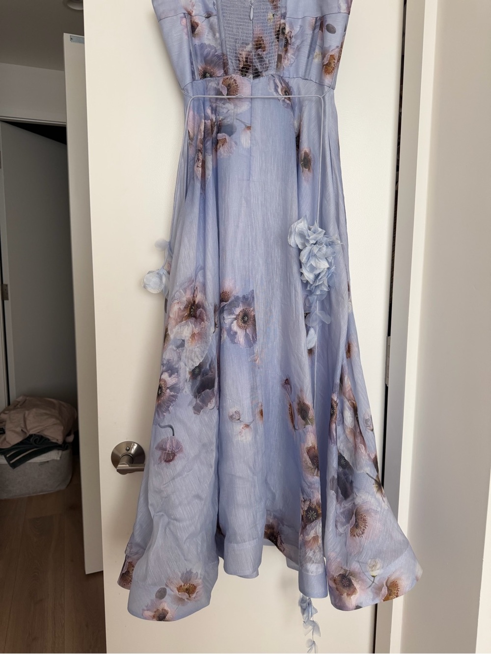 Zimmermann Lilac Floral Corset Evening Dress - Picture 5 of 5